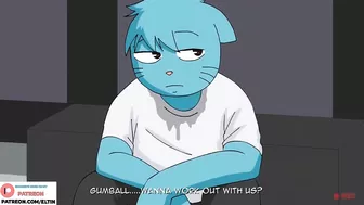 Gumball`s Mom Hard Fucking In Gym And Getting Creampie | Furry Hentai Animation World of Gumball