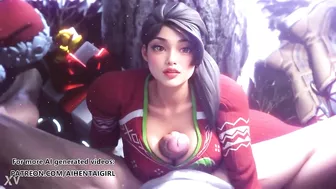 Fortnite Ramirez cosplay Merry Christmas | Uncensored Hentai AI generated