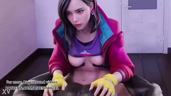 Fortnite Rox cosplay Dick Ride | Uncensored Hentai AI generated