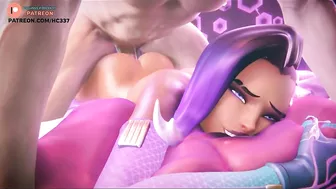 SOMBRA FUCKED IN ANAL ON HER BASE - OVERWATCH HENTAI ANIMATION 4K 60FPS