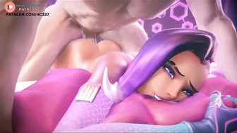 SOMBRA FUCKED IN ANAL ON HER BASE - OVERWATCH HENTAI ANIMATION 4K 60FPS