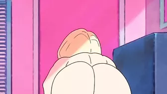 Android 18 from Dragon Ball Z is showing of her perfect ass and pussy