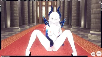 3D HENTAI Diabla castle masturbates