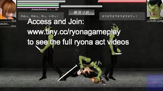 Aya has sex with aliens men in The hou of the blade hentai game new gameplay