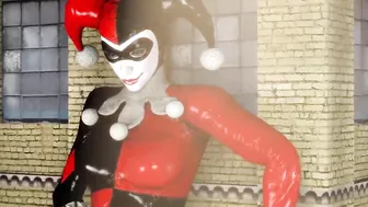 Giant Harley Quinn Eats Catwoman