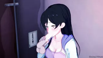 Chizuru Mizuhara: Gives A Quick Blowjob In A Public Bathroom