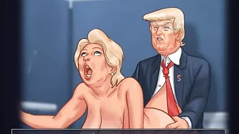 Summer TimeSaga – Donald Fucks Hillary – Old Couple Sex