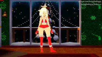 MMD – Special Christmas video with Paimon