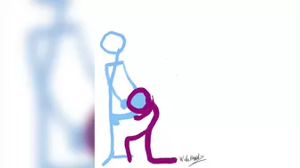 Stick Figure Blowjob by Widehandz