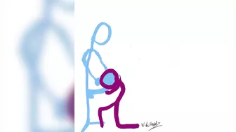 Stick Figure Blowjob by Widehandz