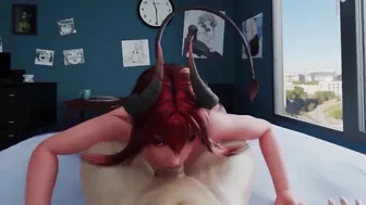 Succubus Gets Huge Cum Load - 3D POV