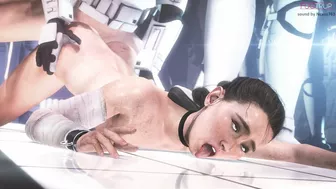 Star Wars Rey ahegao fucked by stormtrooper 3D hentai