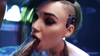 Judy Cyberpunk 2077 - Blowjob - (Uncensored)