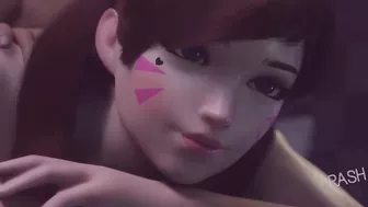 Overwatch D.Va Doggystyle Creampie 3d Hentai - by RashNemain