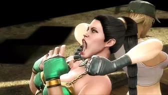 MK9 Jade vs Sonya Ryona Freecam. mp4