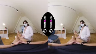 Rebeka Ruby sucking cock, covid19 test, best ever, 180vr