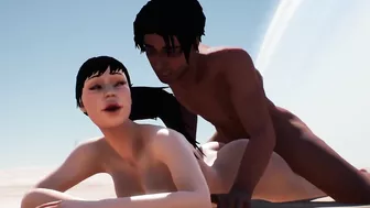 Asian Woman Gets Rammed Hard and Creampied - 3D Animation