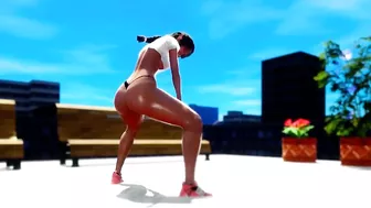 Hot girl with a tiny waist and a Big Ass Twerks for you