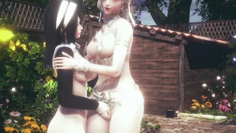 Beautiful Queen + Nun - Threesome - Hentai (Uncensored)