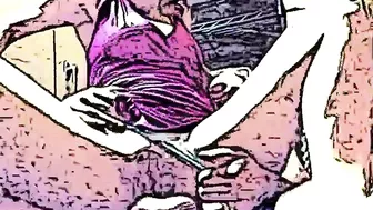 Fucking my Pussy Close-Up, Cartoon American Milf 07