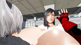 (Not Mine) Tifa and 2B Growth Contest (Mostly HD)