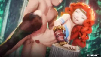 Thick Merida Fucks in the Forest (Animation With Sound)