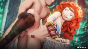 Thick Merida Fucks in the Forest (Animation With Sound)