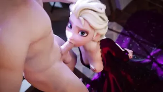 Elsa Deepthroats (Animation With Sound)