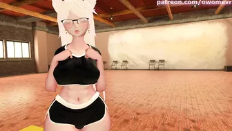 Hot Gym Girl strips for you during Workout and fucks you as a Reward - POV VRChat erp preview