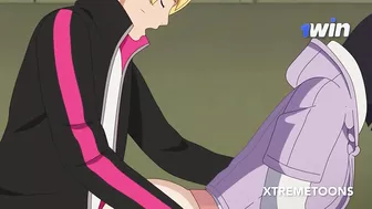 Hinata is surprised and roughly fucked by Boruto while she is distracted at home - Hentai