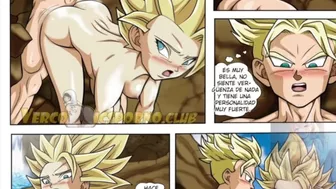 Caulifla busca a Trunks para que se la folle en 4