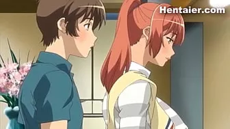 Randomly Shoving my dick on my stepmom - Hentai