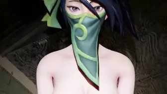 Akali is riding your dick for creampie League of Legends