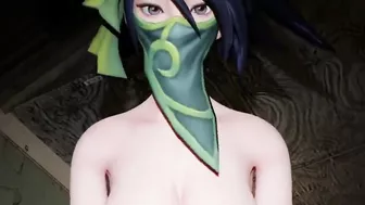 Akali is riding your dick for creampie League of Legends