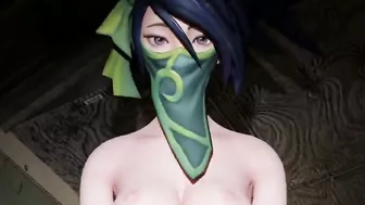 Akali is riding your dick for creampie League of Legends