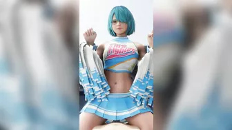 Nico in cheerleader outfit rides on your dick DoA heantai