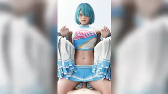 Nico in cheerleader outfit rides on your dick DoA heantai