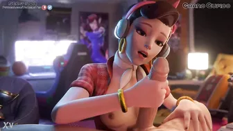 D.Va Enjoying big Dick Overwatch Part 2