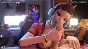 D.Va Enjoying big Dick Overwatch Part 2