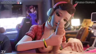 D.Va Enjoying big Dick Overwatch Part 2