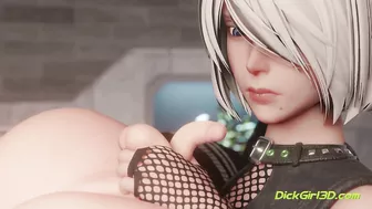 ► 2b And 9s Up Is Down | 4K FUTA Creampie