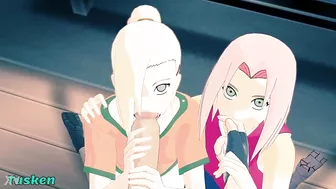 Naruto: Sakura & Ino Love Tasting Your Meatstick!