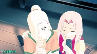 Naruto: Sakura & Ino Love Tasting Your Meatstick!