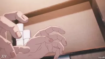 Shinji grabs Power's boob