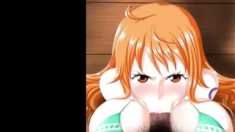 Nami swallowing a lot of 2 (alternative/e version)