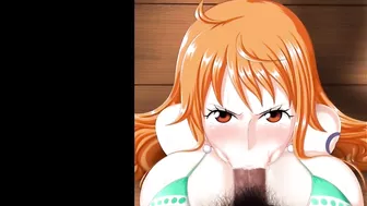 Nami swallowing a lot of 2 (alternative/e version)