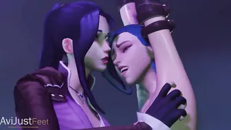 Jinx tickled by Caitlyn (Arcane)