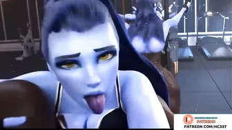 WIDOWMAKER HARD FUCKED BY BBC IN GYM AND GETTING CREAMPIE - OVERWATCH HENTAI ANIMATION 4K 60FPS