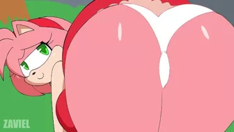 Super Thicc Asses Pink Hedgehog Sucks and Fucked Big Blue COCK