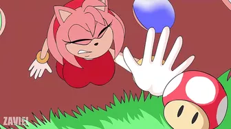 Super Thicc Asses Pink Hedgehog Sucks and Fucked Big Blue COCK